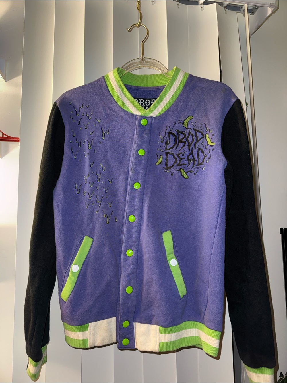 Drop Dead Clothing by Oli Sykes Varsity Jacket